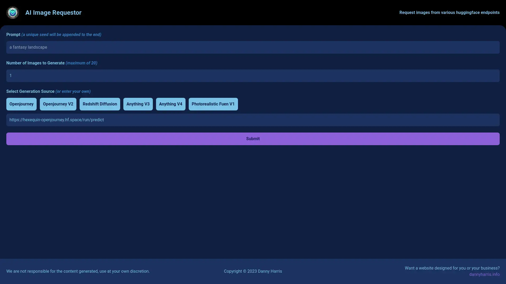 middle example image of website rotated in 3d